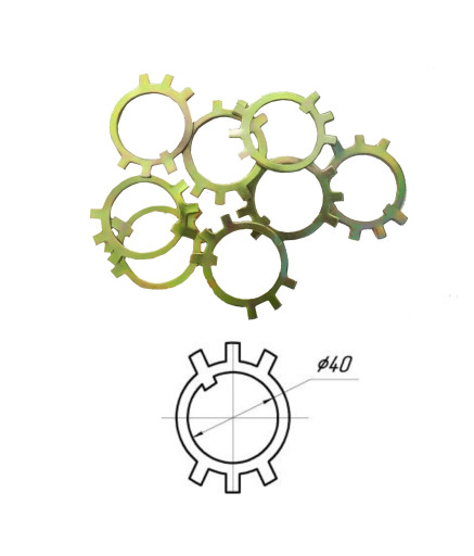 Шайба стопорная (водила) многолапчатая