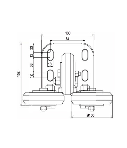 Роликовий башмак ARAS AMP-D 1000