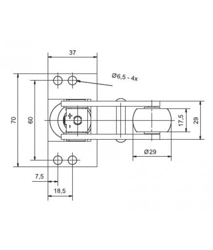 Доводчик дверей лифта Aditech Standard G lF 40N Zn