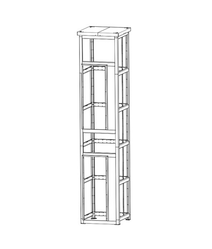 Шахта металлическая, сборная, для лифта 630 кг, SkyLift SH-630