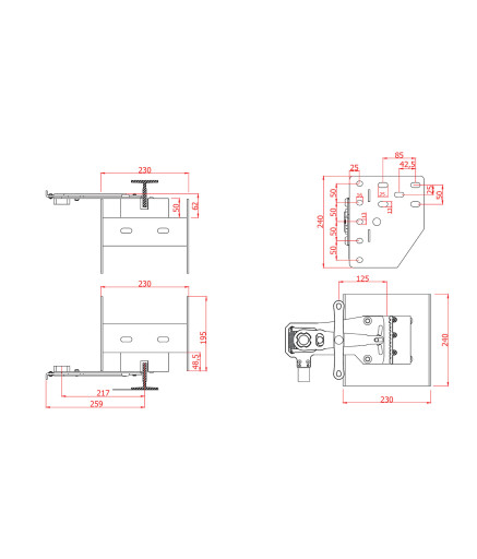 Механізм безпеки (уловлювач) Metroplast PRO 2000 102 - 1 м/c 