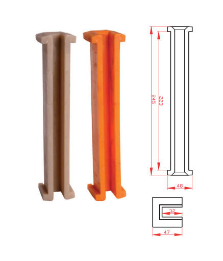 Вкладыш пластиковый для скоростных лифтов (16мм) Metroplast 206