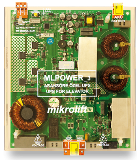 ДБЖ для ліфта Mikrolift MLPOWER 60VDC-3A (без батарейок)