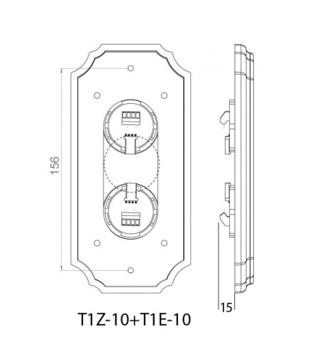 Пост виклику ліфта SCHAEFER антик T1E-10 вгору