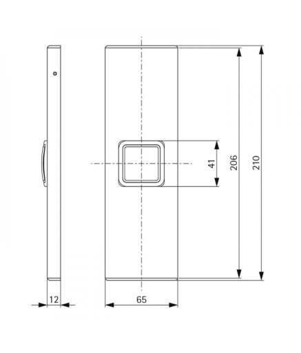 Пост виклику ліфта SCHAEFER SlimLine LOP Q1 нейтральний