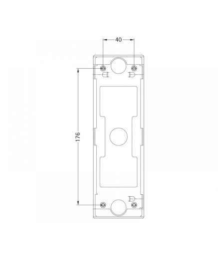 Пост вызова лифта SCHAEFER SlimLine LOP Q1 нейтральний