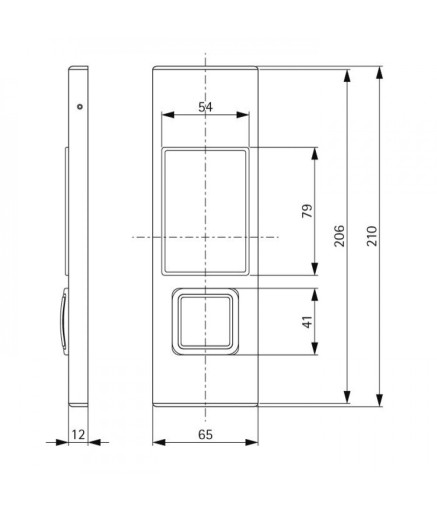 Пост виклику ліфта SCHAEFER SlimLine LOP MQ1 вгору і вниз