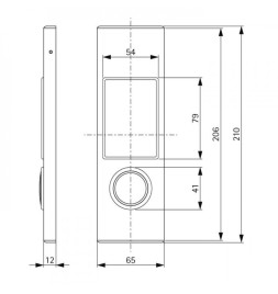 Пост виклику ліфта SCHAEFER SlimLine LOP MR1 вгору і вниз