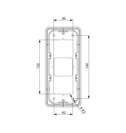 Пост виклику ліфта SCHAEFER Aurora BASIC LOP R1