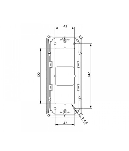 Пост виклику ліфта SCHAEFER Aurora BASIC LOP R1