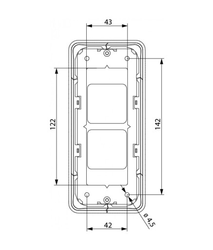 Пост вызова лифта SCHAEFER Aurora BASIC LOP Q2