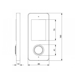 Пост вызова лифта SCHAEFER Aurora BASIC LOP MR1