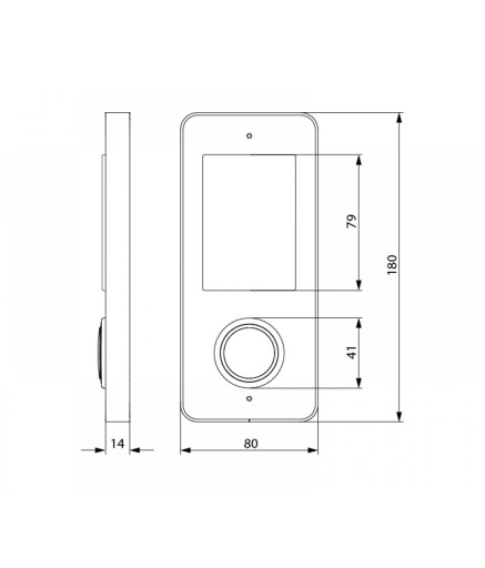 Пост вызова лифта SCHAEFER Aurora BASIC LOP MR1