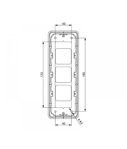 Пост виклику ліфта SCHAEFER Aurora BASIC LOP R2K